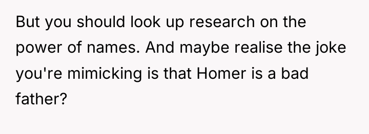 But you should look up research on the power of...