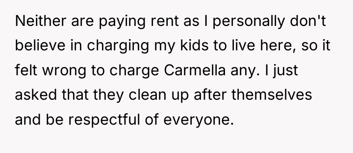 Neither are paying rent as I personally don't believe in...