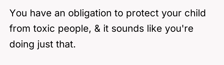 You have an obligation to protect your child from toxic...