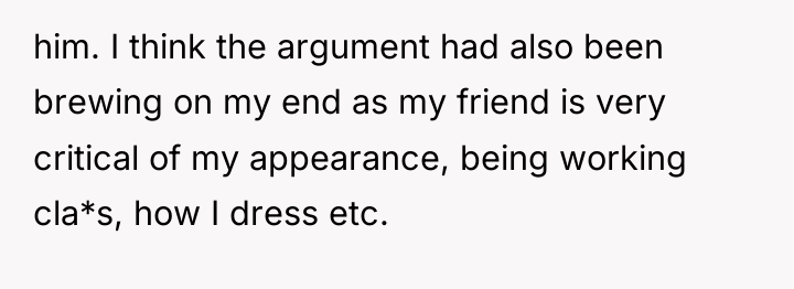 him. I think the argument had also been brewing on...