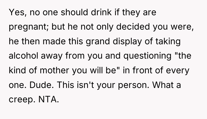 Yes, no one should drink if they are pregnant; but...