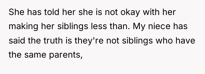 She has told her she is not okay with her...