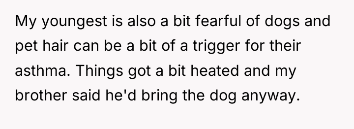 My youngest is also a bit fearful of dogs and...
