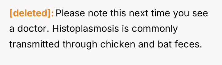 [deleted] Please note this next time you see a doctor....