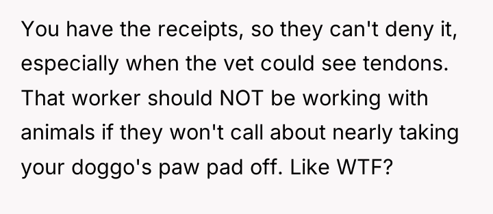 You have the receipts, so they can't deny it, especially...