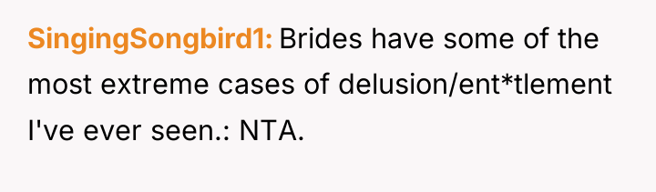 SingingSongbird1 Brides have some of the most extreme cases of...