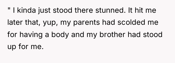 " I kinda just stood there stunned. It hit me...