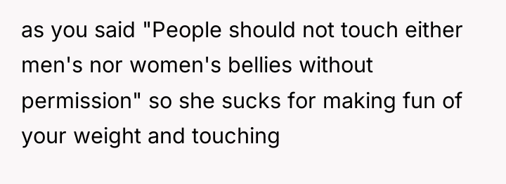 as you said "People should not touch either men's nor...