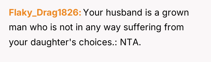 Flaky_Drag1826 Your husband is a grown man who is not...