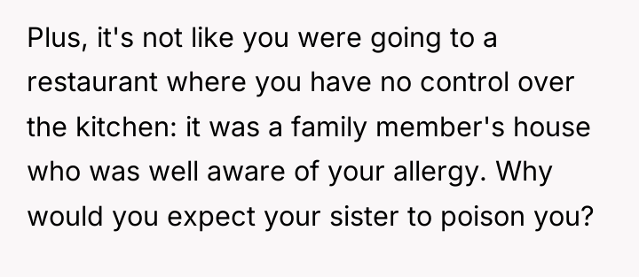 Plus, it's not like you were going to a restaurant...