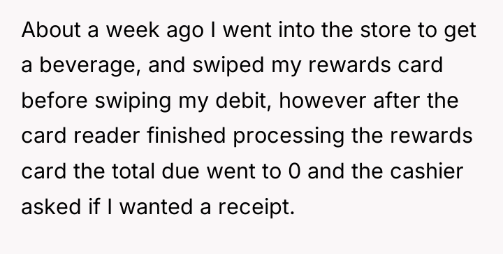 About a week ago I went into the store to...