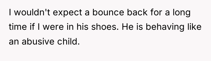 I wouldn't expect a bounce back for a long time...