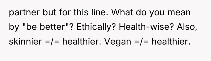 partner but for this line. What do you mean by...