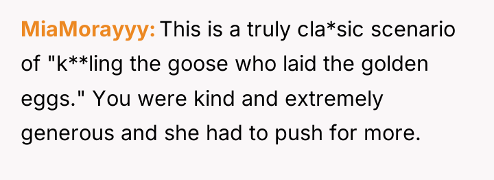 MiaMorayyy This is a truly cla*sic scenario of "k**ling the...