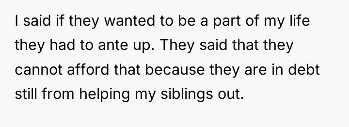 I said if they wanted to be a part of...