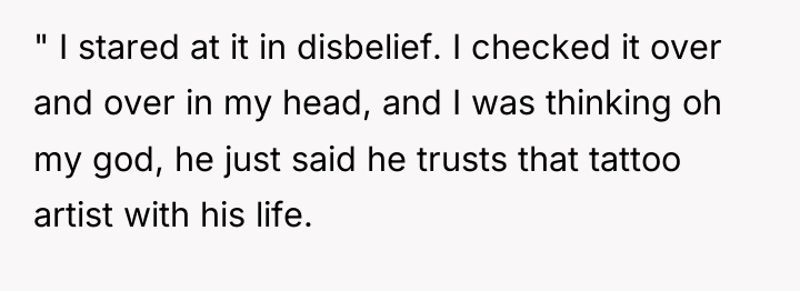 " I stared at it in disbelief. I checked it...