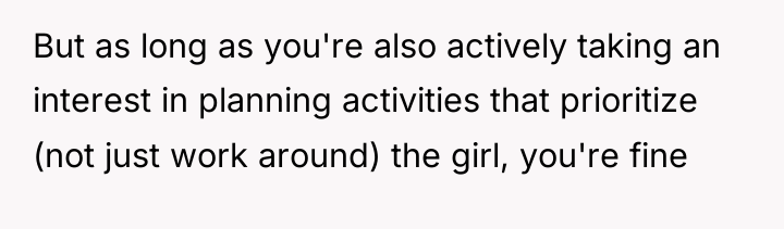 But as long as you're also actively taking an interest...