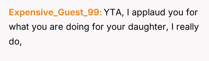 Expensive_Guest_99 YTA, I applaud you for what you are doing...