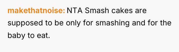 makethatnoise NTA Smash cakes are supposed to be only for...