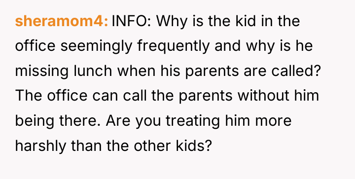 sheramom4 INFO: Why is the kid in the office seemingly...