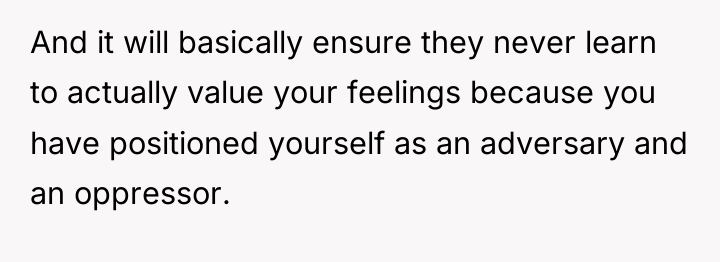 And it will basically ensure they never learn to actually...
