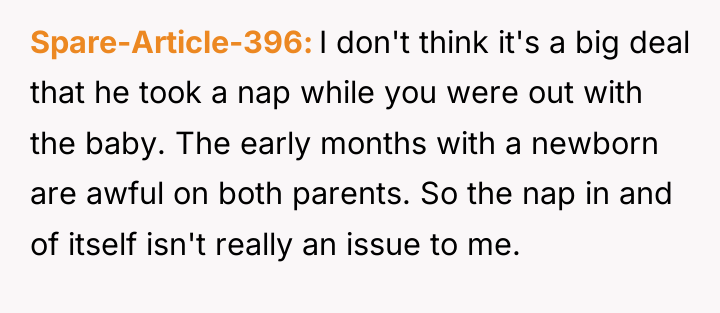 Spare-Article-396 I don't think it's a big deal that he...