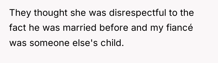 They thought she was disrespectful to the fact he was...