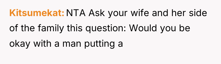 Kitsumekat NTA Ask your wife and her side of the...