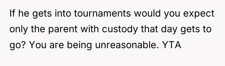 If he gets into tournaments would you expect only the...