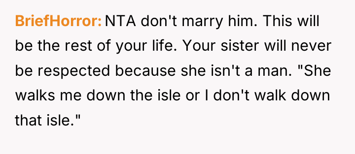 BriefHorror NTA don't marry him. This will be the rest...