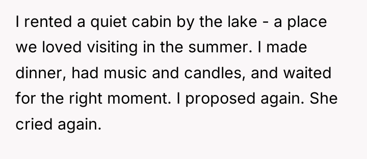 I rented a quiet cabin by the lake - a...