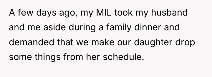 A few days ago, my MIL took my husband and...