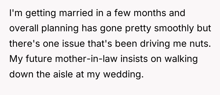 I'm getting married in a few months and overall planning...