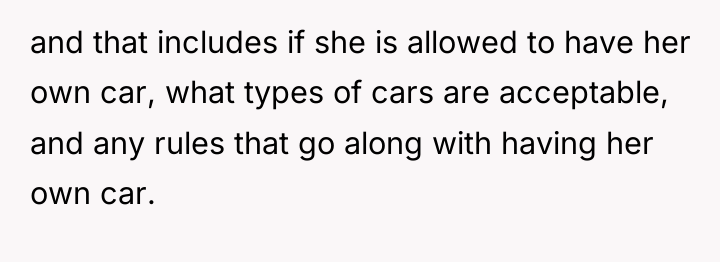 and that includes if she is allowed to have her...