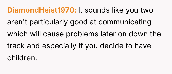 DiamondHeist1970 It sounds like you two aren't particularly good at...
