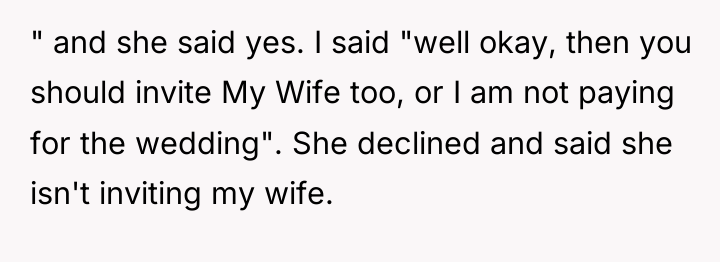 " and she said yes. I said "well okay, then...