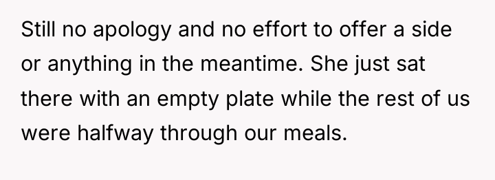 Still no apology and no effort to offer a side...