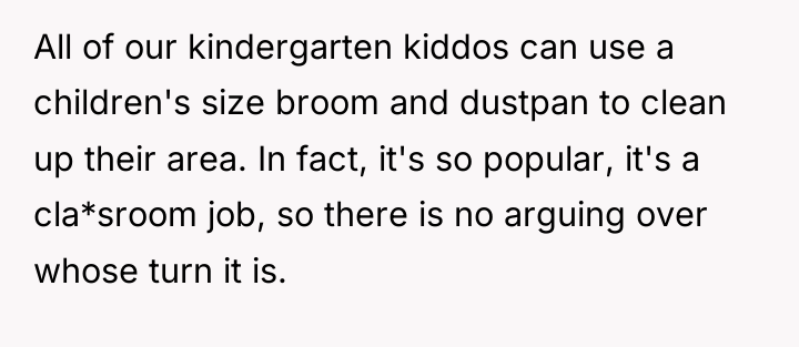 All of our kindergarten kiddos can use a children's size...