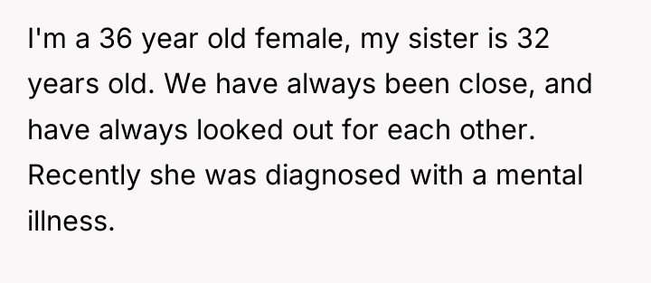 I'm a 36 year old female, my sister is 32...