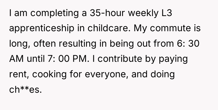 I am completing a 35-hour weekly L3 apprenticeship in childcare....