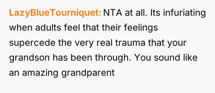 LazyBlueTourniquet NTA at all. Its infuriating when adults feel that...