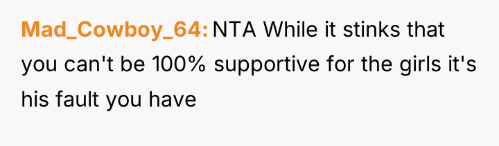 Mad_Cowboy_64 NTA While it stinks that you can't be 100%...