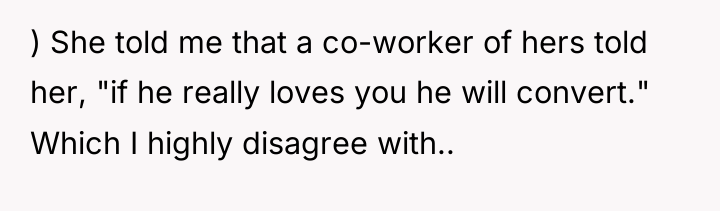 ) She told me that a co-worker of hers told...
