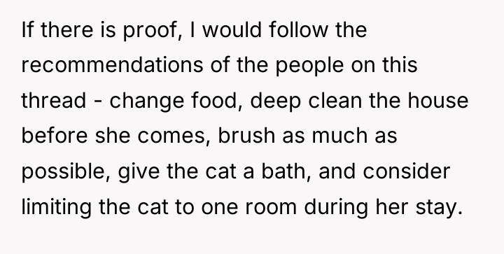 If there is proof, I would follow the recommendations of...