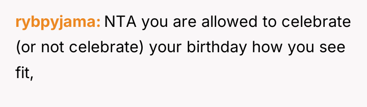 rybpyjama NTA you are allowed to celebrate (or not celebrate)...