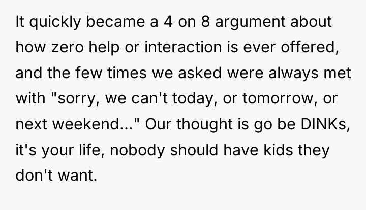 It quickly became a 4 on 8 argument about how...