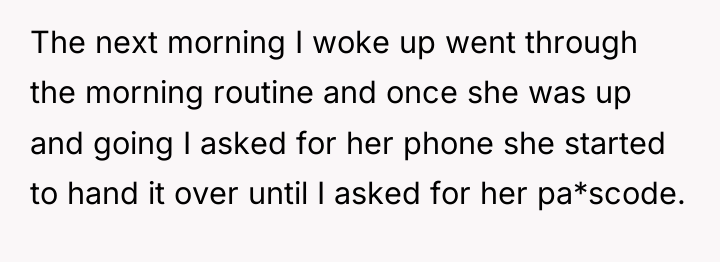 The next morning I woke up went through the morning...