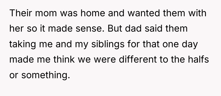 Their mom was home and wanted them with her so...