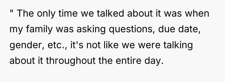 " The only time we talked about it was when...