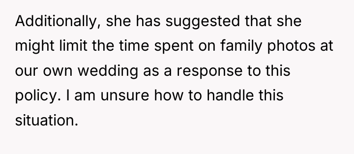 Additionally, she has suggested that she might limit the time...